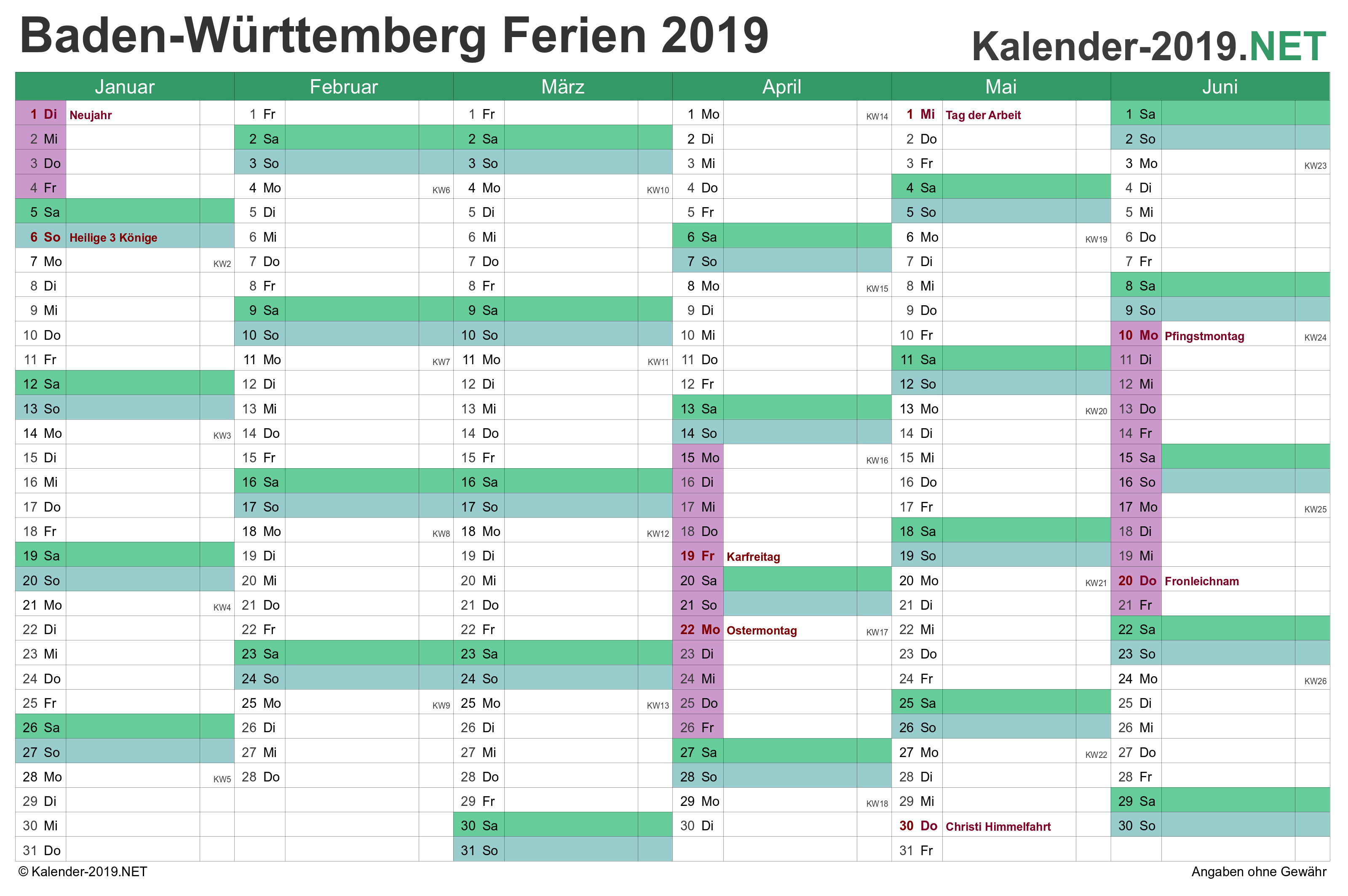 Ferien Baden Wurttemberg 2019 Ferienkalender Ubersicht