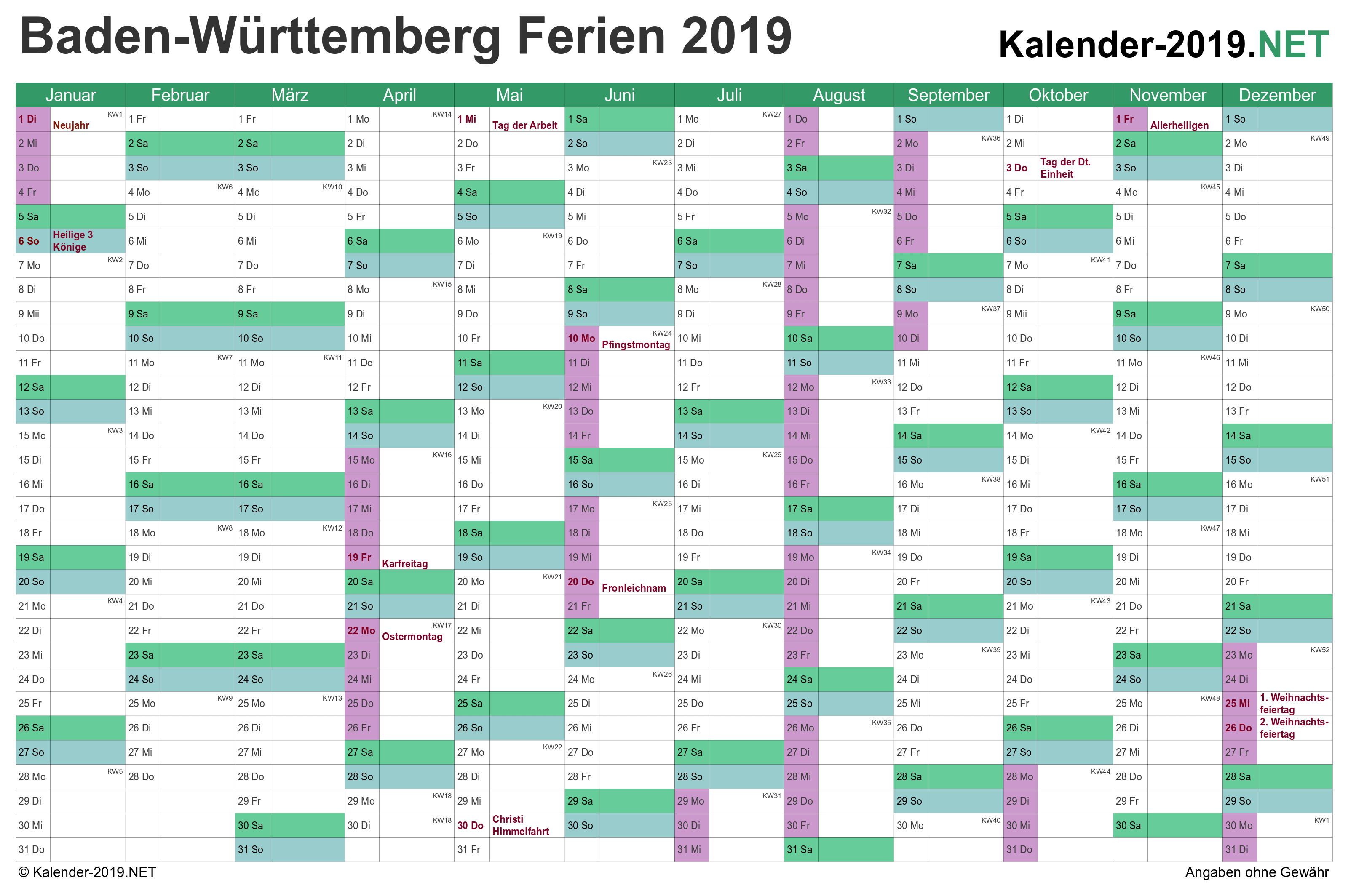 Württemberg baden kalender 2012 26+ Listen