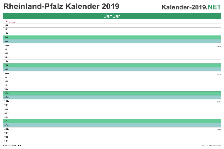 Rheinland-Pfalz Monatskalender 2019 Vorschau